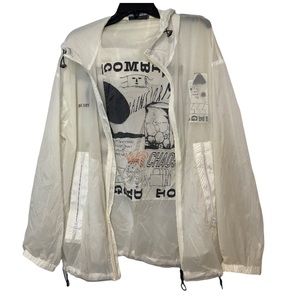 ASIAN FASHION Mens Jacket Size XL Logo Printed